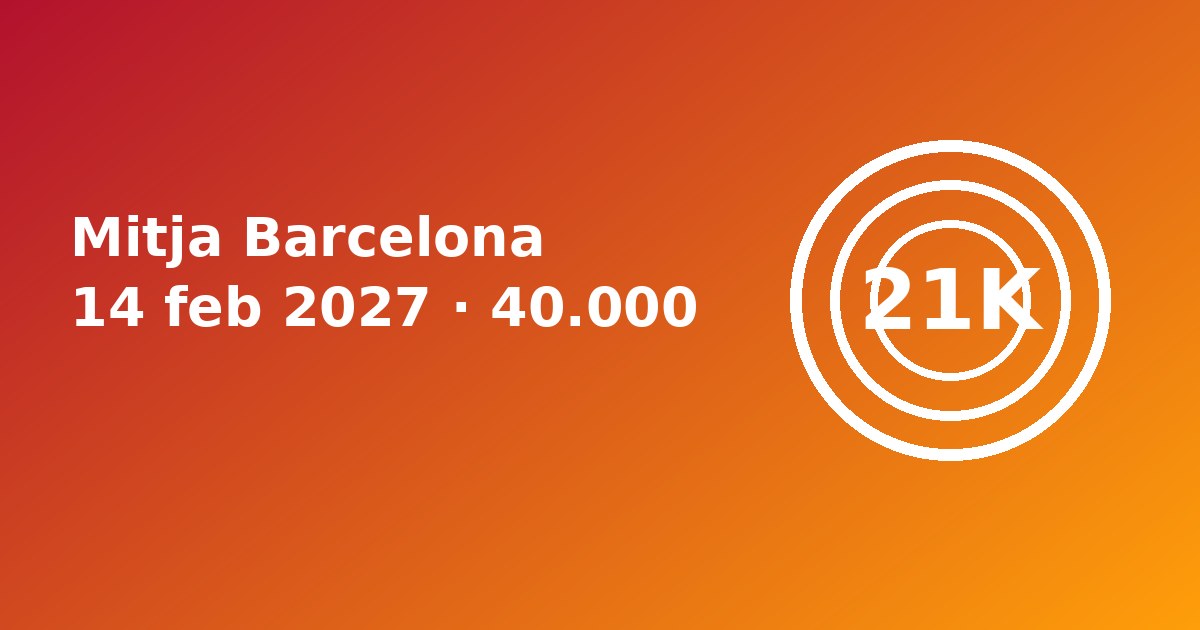 Ilustración de la Mitja Marató de Barcelona 2027