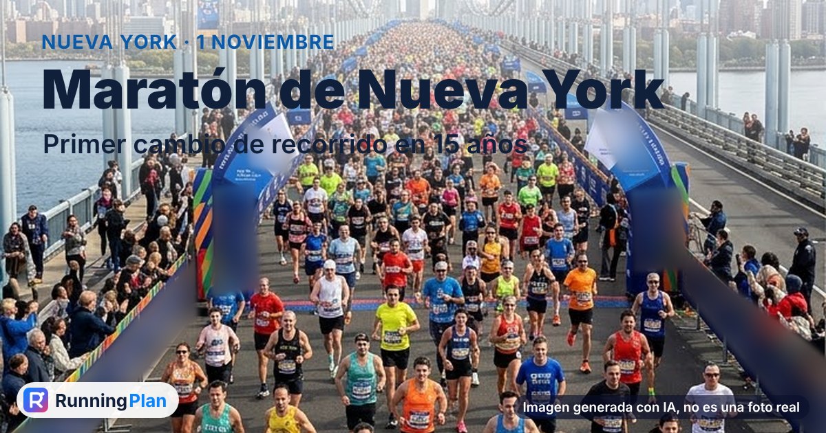 Corredores cruzando un puente de Nueva York, con el perfil de Manhattan al fondo