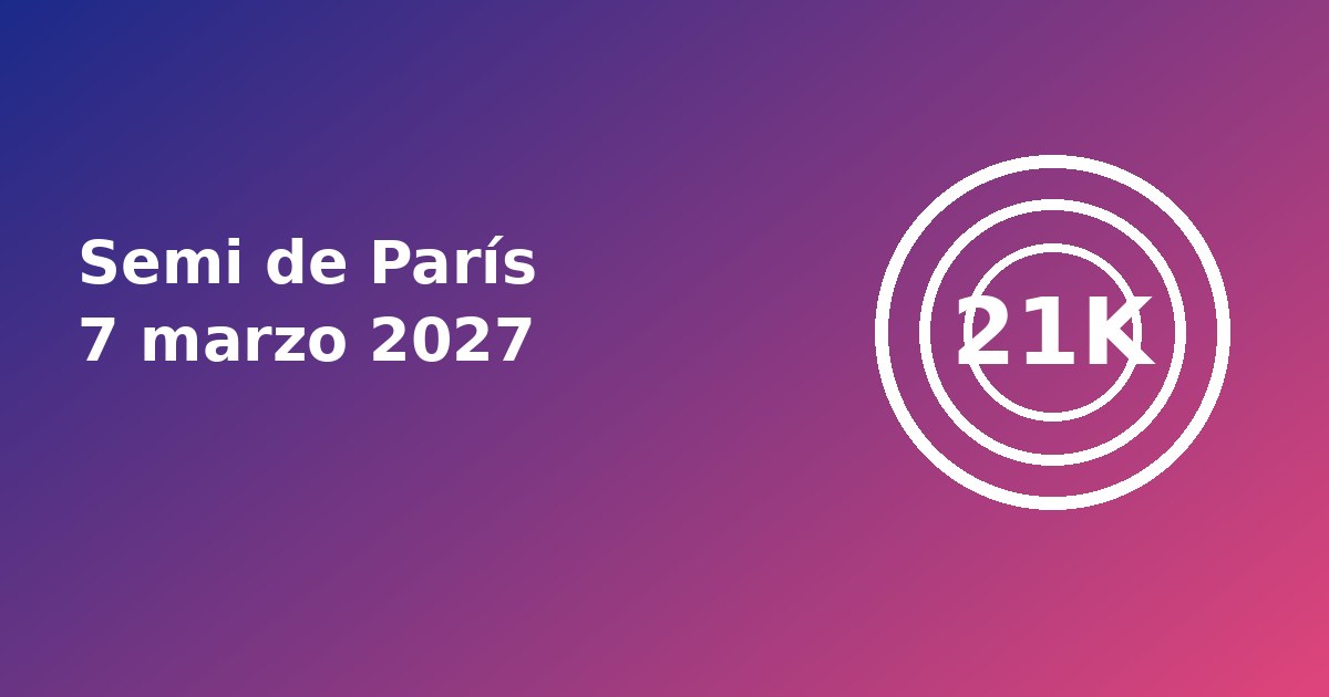 Ilustración de la Media Maratón de París 2027