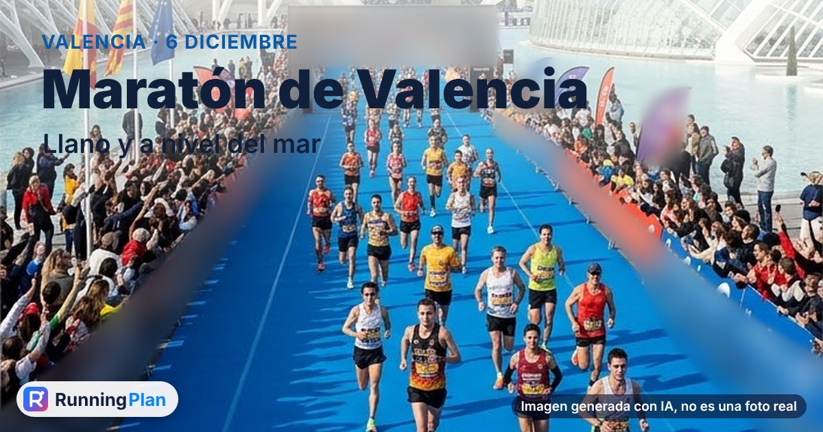 Corredores llegando a la meta junto a la Ciudad de las Artes y las Ciencias de Valencia